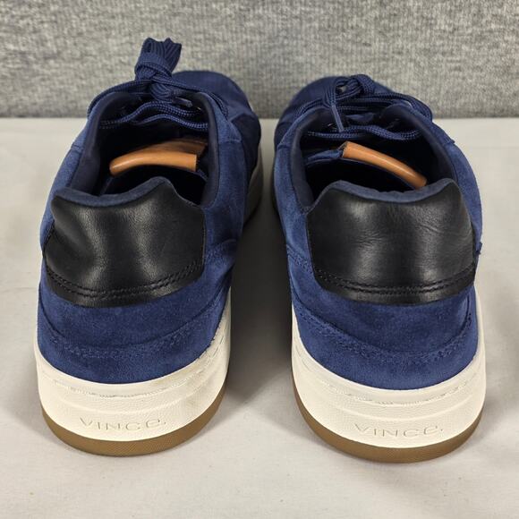 VINCE BLUE MASON SNEAKER SUEDE LEATHER GUM SOLE CASUAL SHOE SIZE 9 - Picture 4 of 11